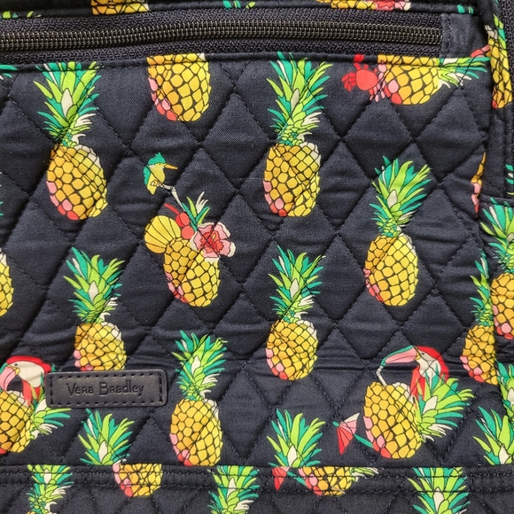 New Vera Bradley Toucan Party Pineapple Essential Large Backpack - Picture 3 of 8